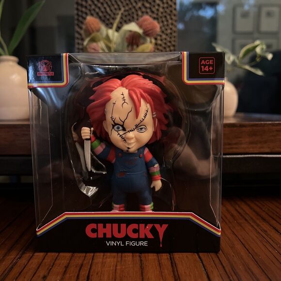 Chucky Doll Vinyl Figure Seed Bride Of Chucky Rare New Halloween Collector - Picture 1 of 4